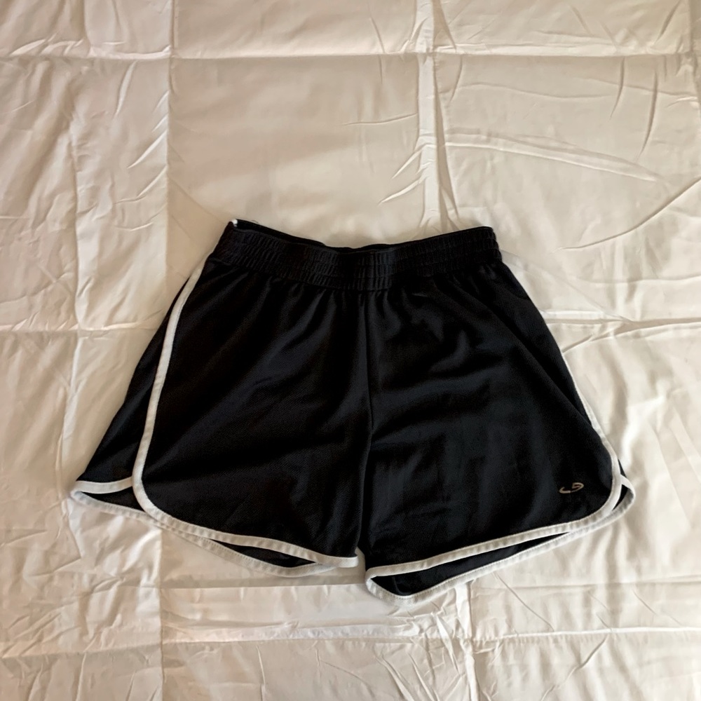 Athletic/comfy black and white shorts